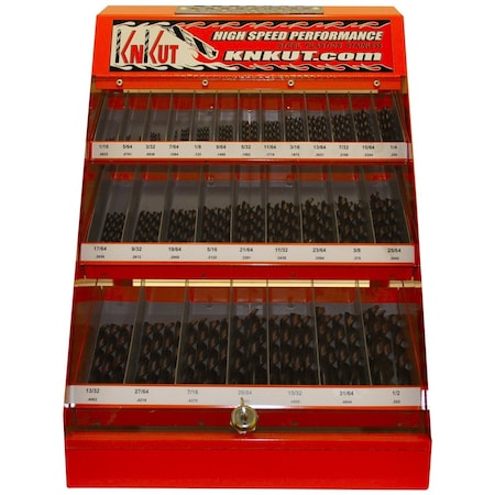 R W Thompson KnKut 3/4 Fractional S&D 1/2" Reduced Shank Drill Bit KK116CD